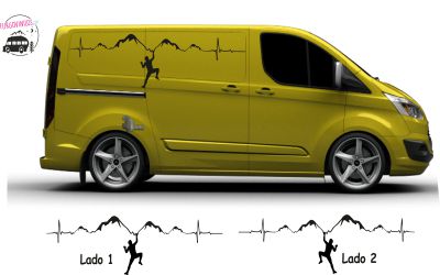 Montagne autocollant autocollant voiture camion suv camping-car porte corps  graphique fenêtre pare-brise vinyle personnalisé