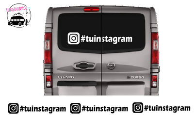 Aufkleber mit deinem Instagram und Logo  Symbole und Logos, Aufkleber für  Vans, Wohnmobile und Wohnwägen.